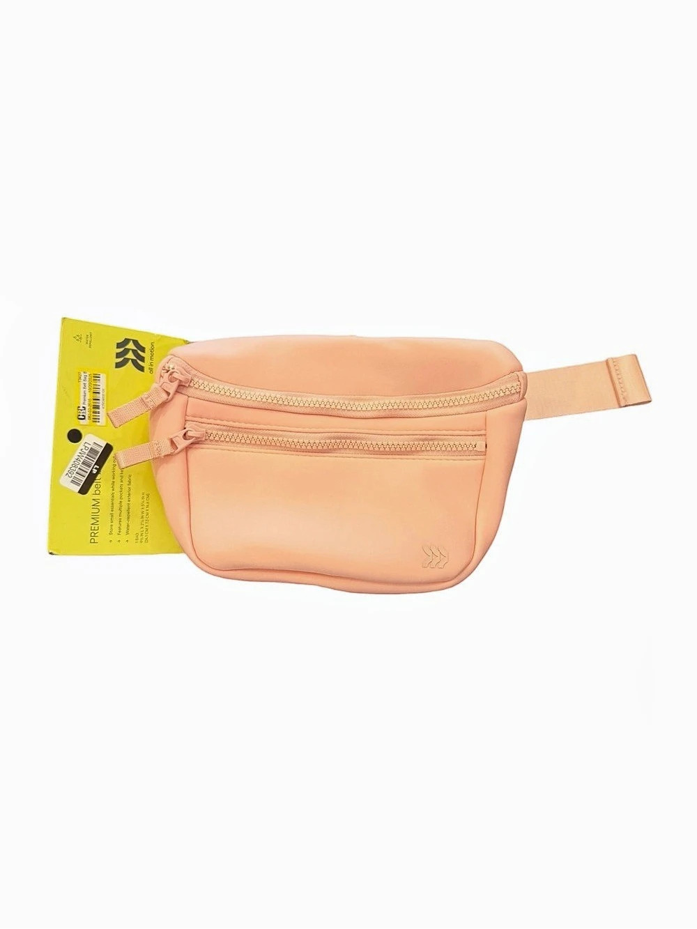 All in Motion Premium Pale Pink Belt Bag Water Resistant Puffy Neoprene NEW